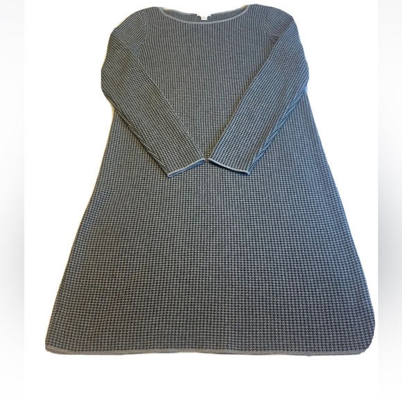 J. Jill Dresses & Skirts - J Jill womens XS Gray Black Houndstooth sweater dress